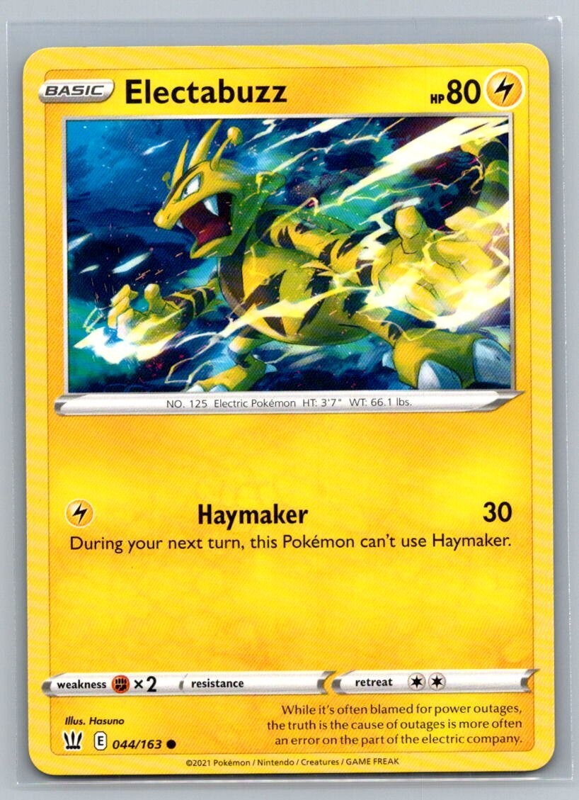 Electabuzz 44/163 Battle Styles Common Pokémon TCG 2021