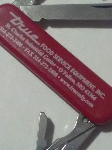 VTG Wenger Delemont Stainless Swiss Army Pocket knife Adv MO True Food SEFA  - Picture 8 of 9