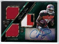 JERSEY AUTOGRAPH CHARLES SIMS 3 COLOR PATCH 2014 BUCCANEERS TOPPS #36/50 RC