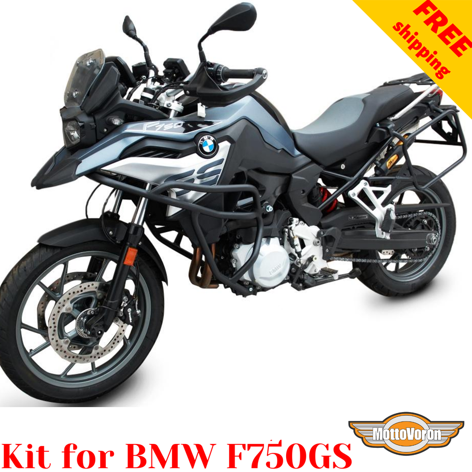 For BMW F750GS Crash bars Pannier rack F750 GS Side carriers Engine ...