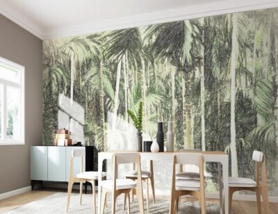3D Retro Forest ZHUA30278 Wallpaper Wall Murals Removable Self-adhesive Ann