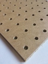 6mm wooden Pegboard 1200mm x 300mm, 7mm hole with 25mm Hole centres  hardboard