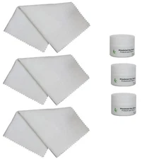 Clarinet, Flute, Saxophone Polishing Cloths (3 pack), Key Polish (3 pack)