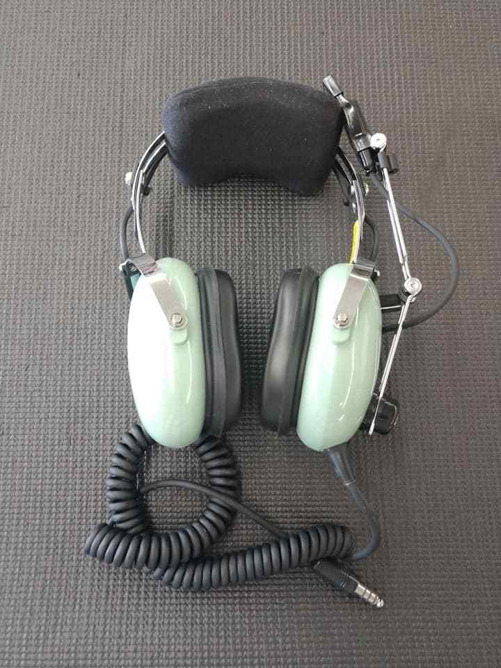 (4452)DavidClarkヘッドセットH10-76　米軍実物放出品ユーズド USGI David Clark H10-76 Military Aircraft Headset [Genuine