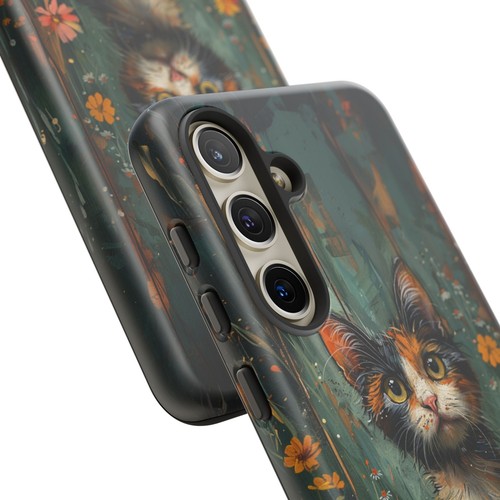 For iPhone | Samsung Galaxy | Pixel Phone Case - Calico Cat Flowers Pastel - 第 164/256 張圖片