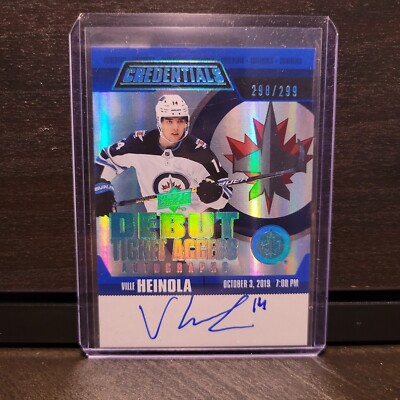 Ville Heinola 2021-22 Credentials 2019-20 Debut Ticket Access /299