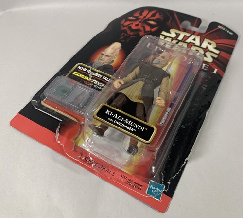 1998 Hasbro Star Wars Episode 1 Ki-Adi-Mundi CommTech Chip Action Figure - Picture 5 of 6