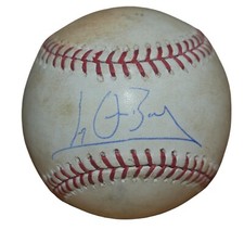 Lyle Overbay Autographed Game Used Baseball 05/15/2013 Steiner