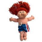 Cabbage Patch Kids Olympikids 1996 Doll Red Hair Blue Shorts Vintage 14"