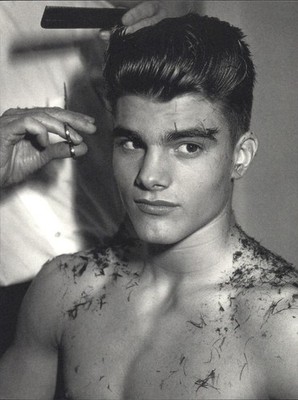 1999 Bruce Weber Male Model Peter Johnson Fresh Hair Cut Art Photo Gravure