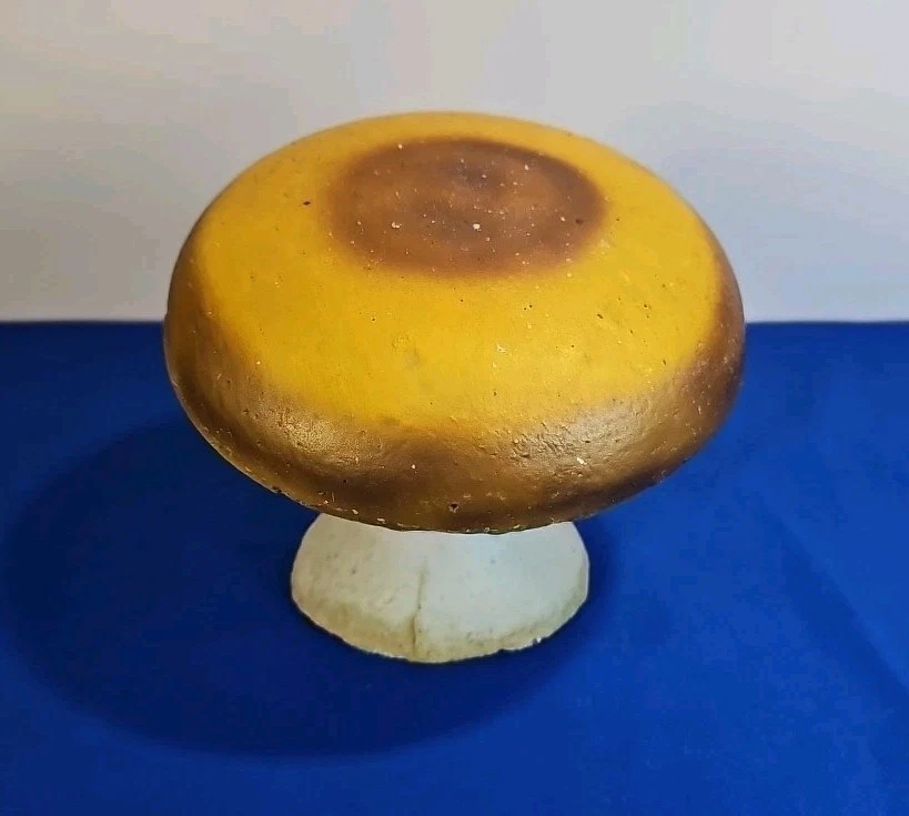 Taburete/sapo vintage de cemento y hormigón 7 pulgadas de alto pesado ¡¡VER ESTADO!!! Foto 4 de 4