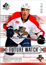 Jonathan Racine 2014-15 SP Authentic Future Watch Rookie Card #227 /999. rookie card picture