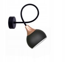 Image of 2-203k Wall Lamp Black Metal E27 Bulb Holder Modern Design