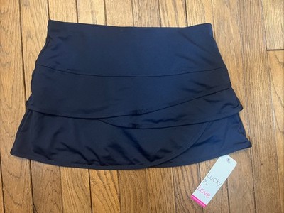 Lucky In Love NEW Navy Skirt, Scalloped, Size XS, Tennis Skirt
