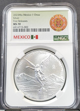 2023 MEXICO SILVER LIBERTAD 1 ONZA NGC MS 70 FIRST RELEASES BEAUTIFUL GEM COIN