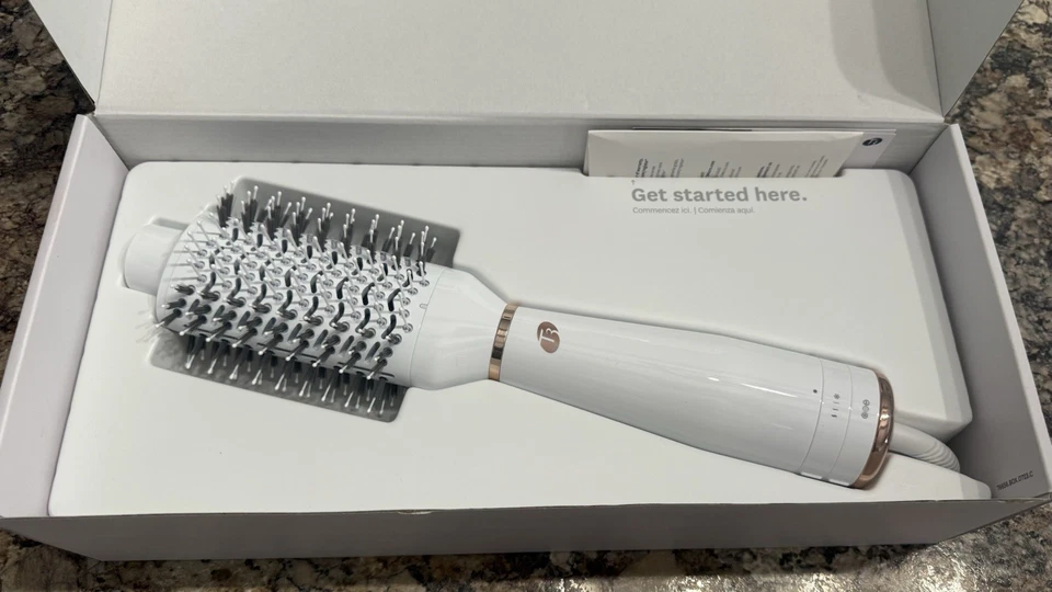 Cepillo de Aire T3 Redondo Un Paso Voluminizador Cepillo de Secado por Soplado Ceragloss 3 Calor Auténtico Foto 4 de 4