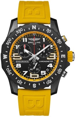 Breitling Endurance Pro Black/Yellow Dial Polymer 44mm Men's Watch X82310A41B1S1