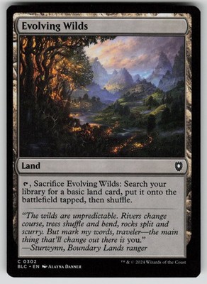 Evolving Wilds Normal C Commander: Bloomburrow 302 NM