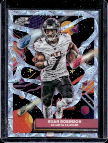 2025 Topps Cosmic Chrome Bijan Robinson Nucleus Refractor #4 Falcons