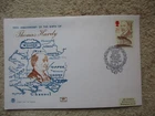 1990 THOMAS HARDY STUART FIRST DAY COVER, THOMAS HARDY, STINSFORD, DORSET H/S