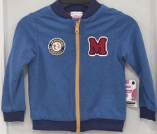 Disney Junior Toddler Girl 3T Minnie & Mickey Lightweight Jacket Reversible NWT 