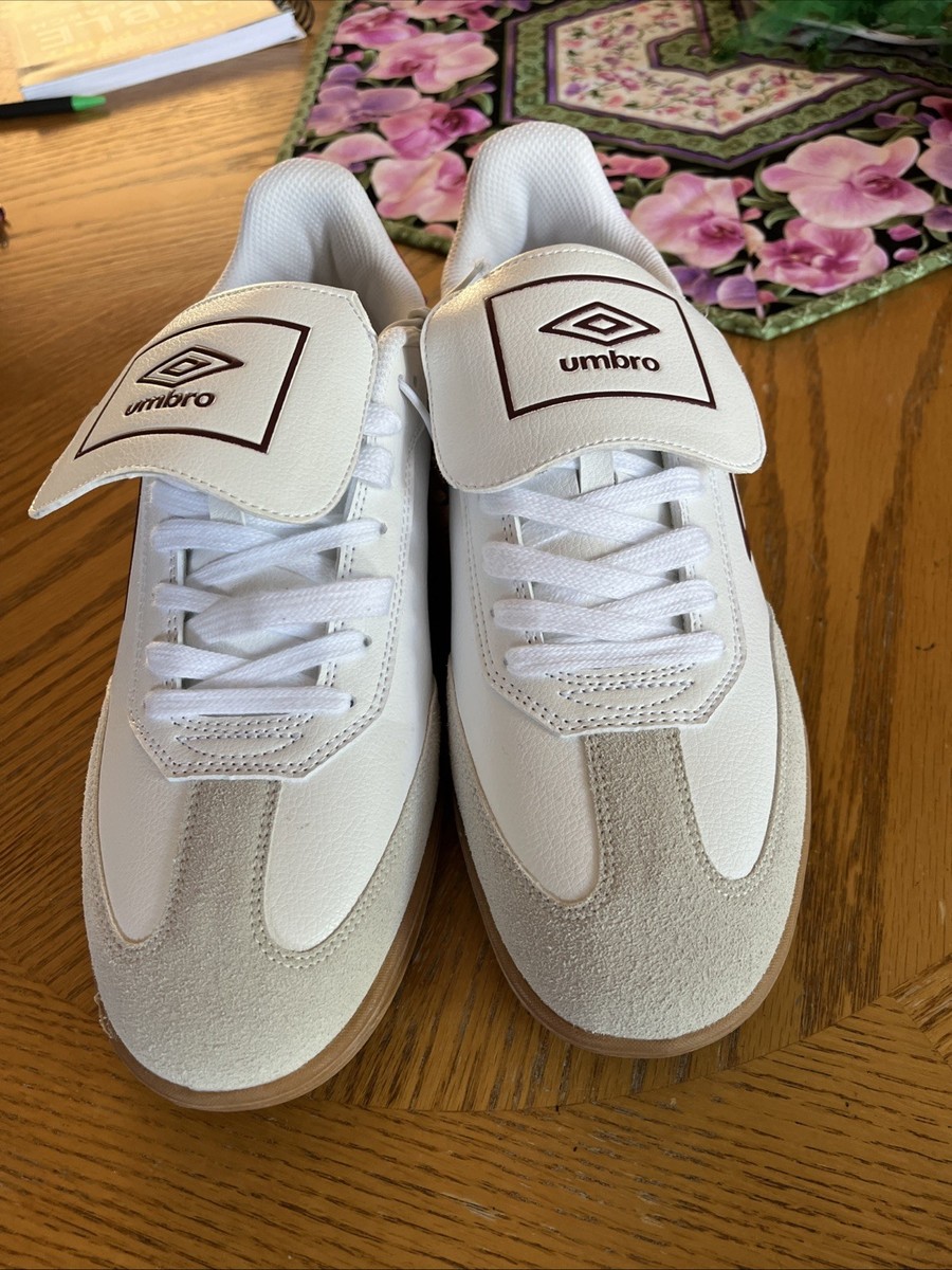 HMBRO UMBRO-TX White Red Gum soccer Cleats Men's Size 11 New