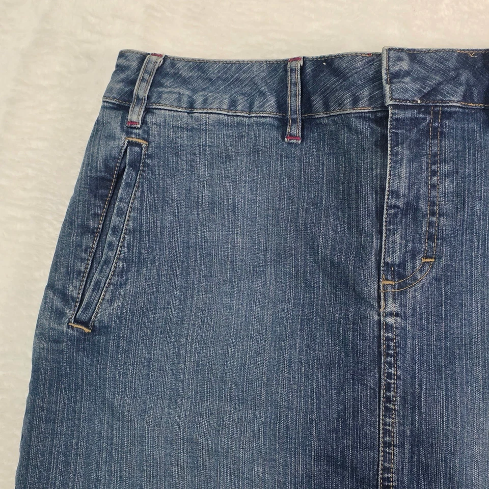 Falda lápiz vaquera elástica Covington lavado medio, talla 10 Foto 3 de 4