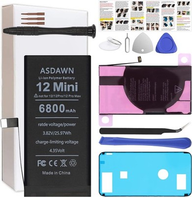 6800mAh Battery for iPhone 12 Mini 12 12 Pro 12 Pro Max Upgraded Higher