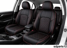 KIA Sportage Ceed Niro Komplett Sitzbezüge Kunstleder Schwarz Rot Naht
