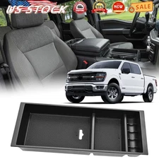 Center Console Armrest box organizer With tray liner For 2021-2025 Ford F-150