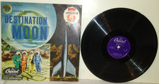 RARE 1950 DESTINATION MOON SPACE RECORD ALBUM WITH GREAT DUST COVER CAPITOL