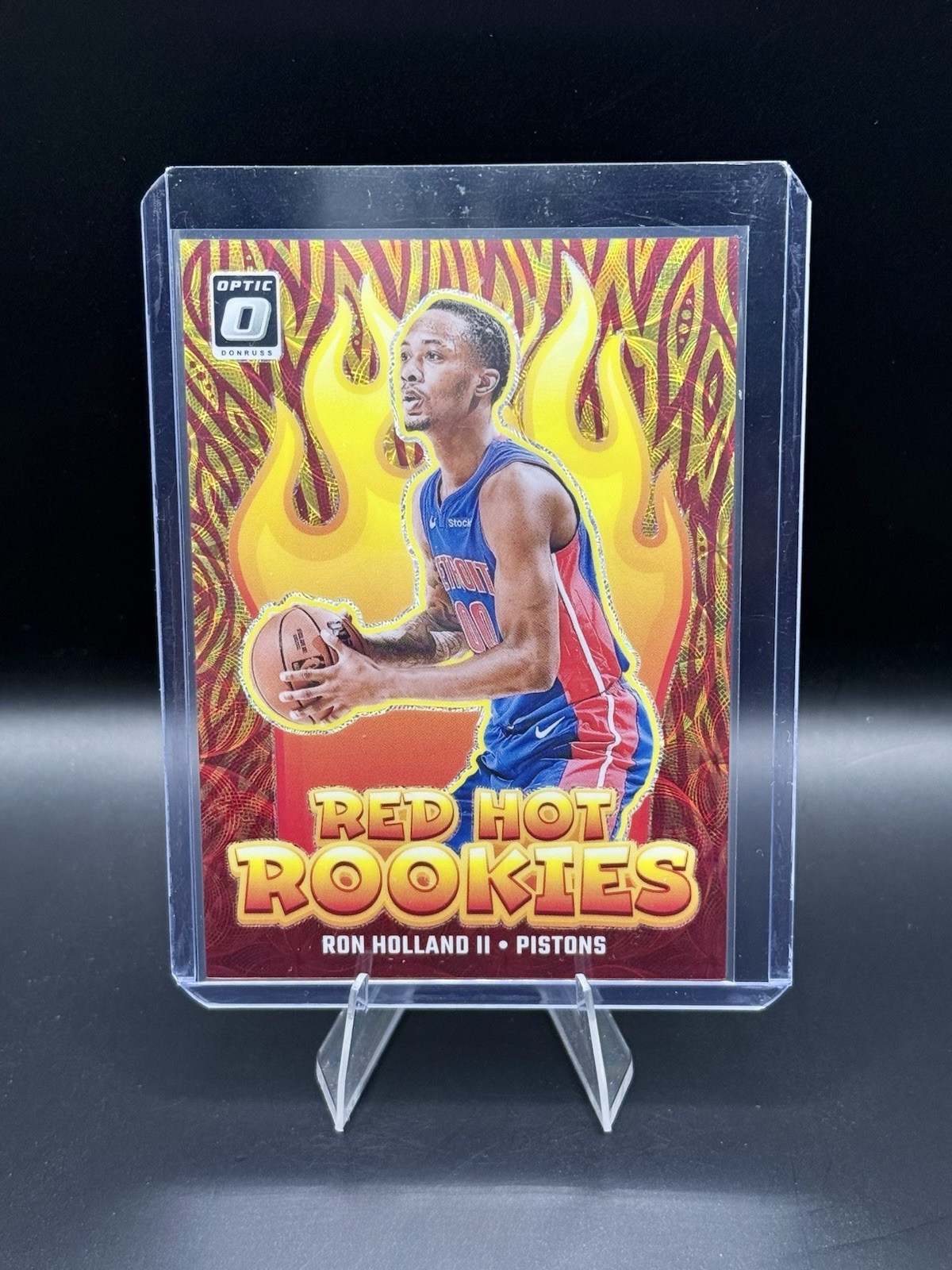 2024-25 Panini Donruss Optic Red Hot Rookies Ron Holland II Gold 6/10 🔥🔥🔥