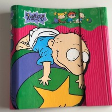 Vintage 1998 Rugrats Nickelodeon 1.5" Metal 3 Ring Binder Tommy Pickles