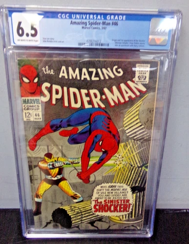 1967 MARVEL COMICS AMAZING SPIDER-MAN #46 WITH CGC 6.5 GRADE - 1st  SHOCKER
