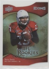2009 Upper Deck Icons NFL Rookies Die-Cut /50 Nate Davis #133 b6s