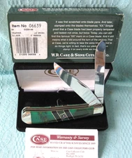 2008 CASE XX Exotic ARIZONA JADE 6639 Full Size Trapper POCKET KNIFE LTD EDITION