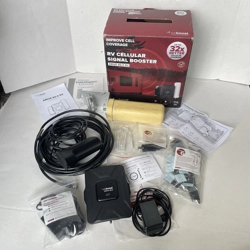 RV SIGNAL BOOSTER WeBoost Drive 4G-X Kit 470410 + Instructions WORKS COMPLETE