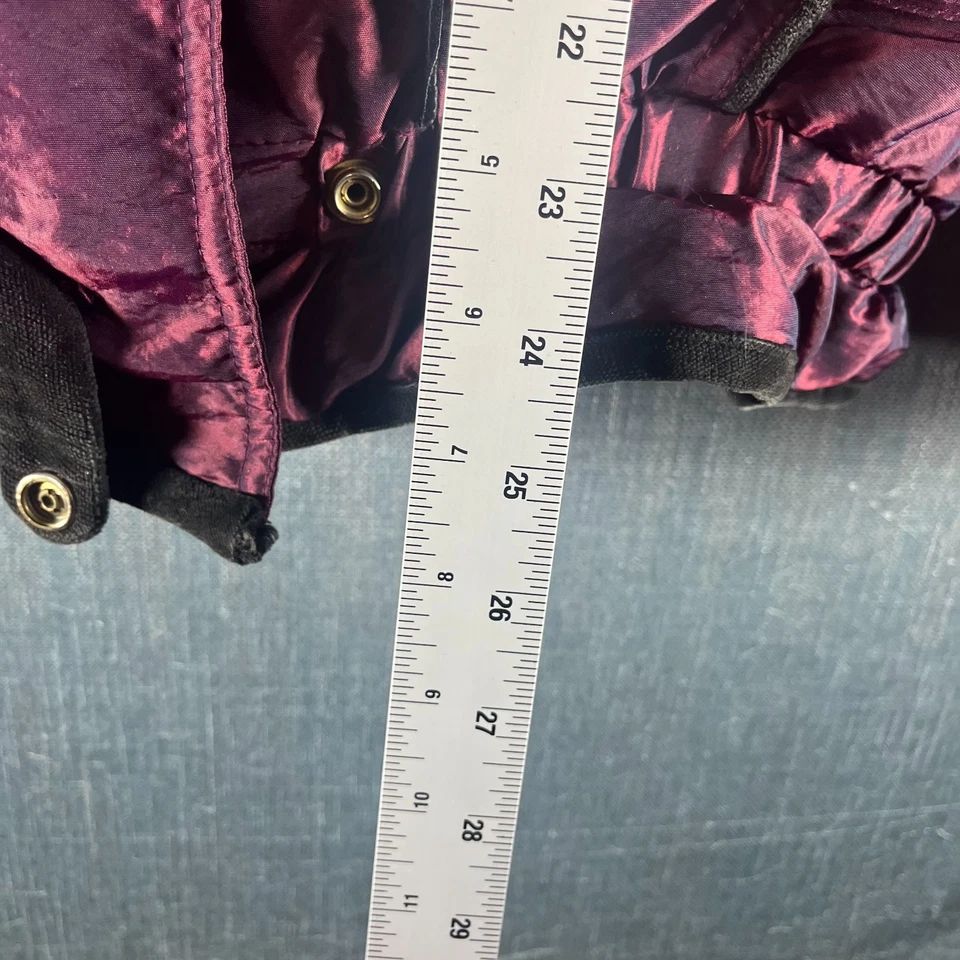 Chaqueta Rothschild Storm Stopper Niña Talla XL 16 Borgoña Acolchada De Colección Años 80 Foto 4 de 4