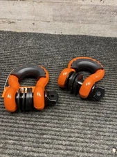 VEVOR 3/4 Inch D-Ring Shackle, Orange Truck Shackles G209-4.75T