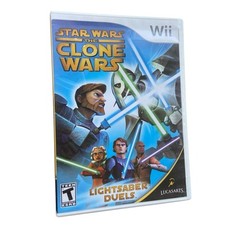 Star Wars The Clone Wars Lightsaber Duels (Nintendo Wii) Complete W/ Manual CIB