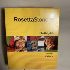 Rosetta Stone Frenchl Language Learning Level 1-2 Sealed B3