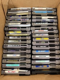 HUGE Nintendo NES Lot - 31 games; Console; Controllers; Gun; Turbo Stick