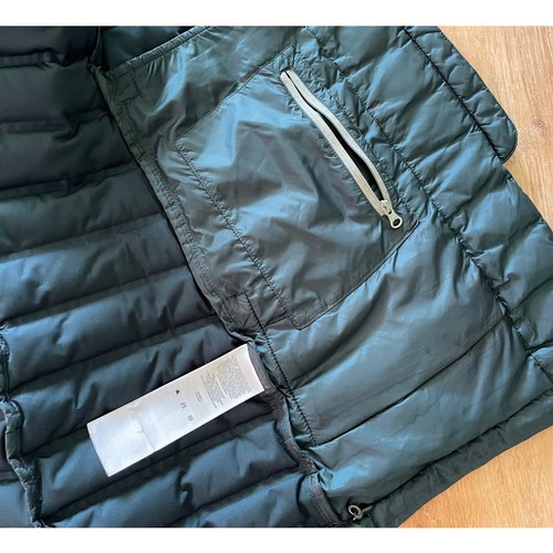 Womens Mountain Hardwear Stretchdown Green Mid length Puffer Jacket size L - Picture 12 of 13