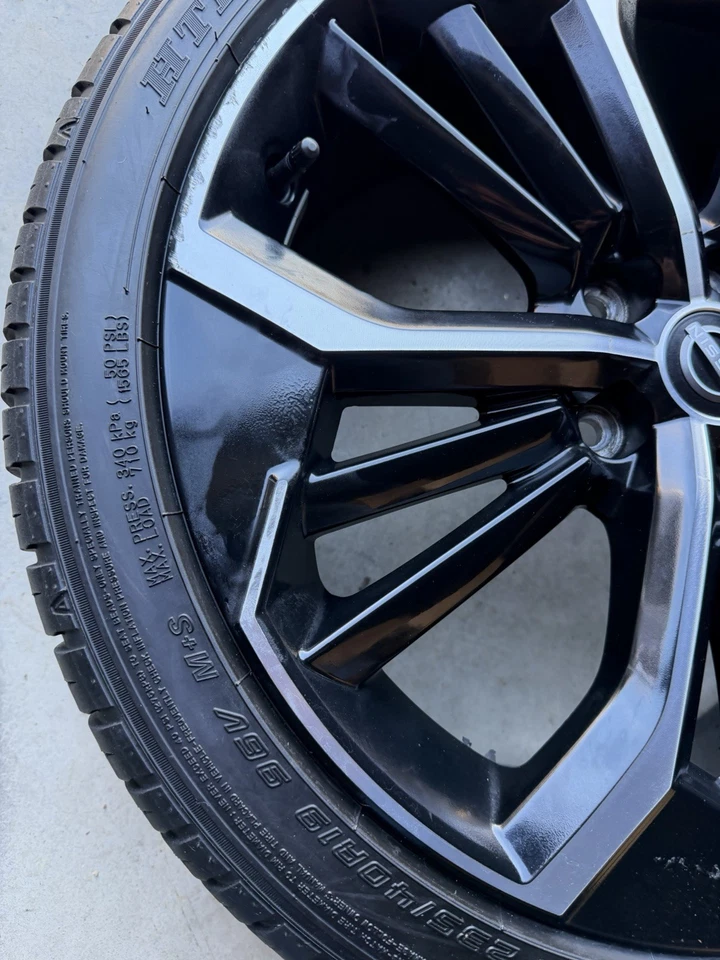 2024 NISSAN ALTIMA 19” SR BENT WHEEL RIM TIRE 95477 40300-9HF9D OEM 2025 2023 - Image 4 of 4