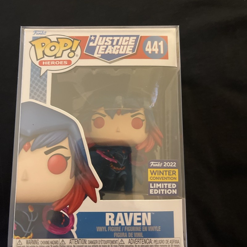 Funko Pop! Justice League Raven 441 SDCC 2022 Winter Convention LE