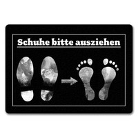 Schuhe Bitte Ausziehen FußMatte In 35X50 Cm Ohne Rand Mit Witzigem Motiv