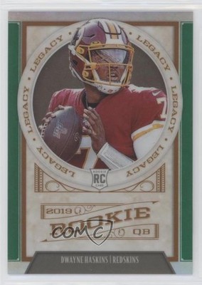 2019 Panini Chronicles Legacy Update Rookies Green 41/49 Dwayne Haskins RC v9t