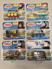 Thomas & Friends Metal Engines Thomas, Percy, Toby, Diesel & Harold Lot of 6 NEW