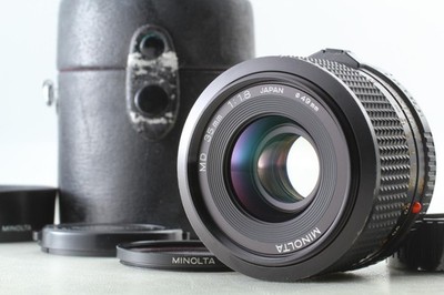 ''Near Mint+++ w/ Hood Case'' Minolta MD 35mm F1.8 Wide Angle MF Lens From JAPAN