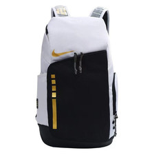 Nike Hoops Elite Pro Backpack 32L White/Gold Basketball Bag.